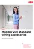 Modern VDE standard wiring accessories
