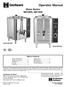 Water Boilers ME10EN, ME15EN. Table of Contents