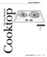 Owner s Manual. Cooktop. Electric Built-In. GE Quality Product. Models: JP200 JP201. Part No. 164D3333P176 Pub. No.