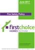 June 2017 (Updated 18 January 2018) Fire Safety Policy. Peter Webb, Project Manager Compliance First Choice Homes Oldham Limited