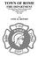 TOWN OF ROME FIRE DEPARTMENT 1156 Alpine Drive, Nekoosa, Wisconsin Office Phone: John H. Frantz Fire Chief 2014 ANNUAL REPORT