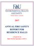 ANNUAL FIRE SAFETY REPORT FOR RESIDENCE HALLS