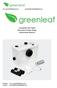 Greenleaf 100 Toilet Macerator Waste Pump Instruction Manual