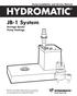 HYDROMATIC. JB-1 System Sewage Ejector Pump Package. Pump Installation and Service Manual