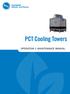 PCT Cooling Towers OPERATION & MAINTENANCE MANUAL