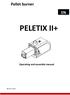 Pellet burner PELETIX II+ Operating and assembly manual VER_EN_2.0_2015