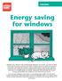 HOUSING Energy saving for windows