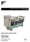 Water-cooled screw chillers. Installation, Operation and Maintenance Manual D EIMWC EN EWWD170~600G-SS EWWD190~650G-XS EWLD160~550G-SS