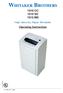 WHITAKER BROTHERS 1010 CC 1010 SC 1010 MS. Operating Instructions. High Security Paper Shredder. Printed 08/