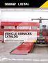 VEHICLE SERVICES CATALOG. Complete Storage & Workspace Solutions