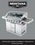 MONTANA GRILL 6 BURNER GAS BARBEQUE - OWNERS MANUAL