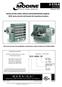 INSTALLATION, PARTS, SERVICE AND MAINTENANCE MANUAL HEX5 series, electric unit heaters for hazardous locations