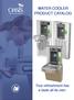 WATER COOLER PRODUCT CATALOG
