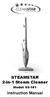 STEAMSTAR 2-in-1 Steam Cleaner. Model: SS-101. Instruction Manual
