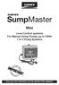 Mini. Level Control systems For Manual Sump Pumps up to 750W 1 or 2 Pump Systems