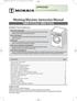 Washing Machine Instruction Manual WBW-91275/2, WBW-91276