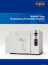 Walk-In Type Temperature (& Humidity) Chamber E Series