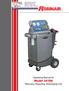 Model Operating Manual for. Recovery, Recycling, Recharging Unit P E R A T I N G A N U A L