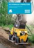 HC HYDRAULIC COMPACTORS. Compacting soil, trenches and embankments with attachment compactors.