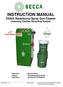 INSTRUCTION MANUAL. E300A Waterborne Spray Gun Cleaner Featuring Clarifier Recycling System