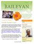 BAILEYAN. From the President s corner. Volume 51, Number 3. The. Save the Date! Ed Cobb, President
