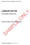 LABOUR RATES FOR PLUMBING CONTRACTORS. A guide to the labour costs of plumbing works LABOUR RATES FOR PLUMBING CONTRACTORS