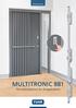 MULTITRONIC 881 The motorised lock for all applications