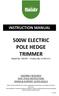 500W ELECTRIC POLE HEDGE TRIMMER