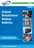 Original Manufacturer Medical Batteries