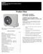 Product Data INDUSTRY LEADING FEATURES / BENEFITS. 38MPRA Outdoor Unit Single Zone Ductless System Sizes 09 to 12
