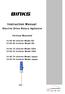 Instruction Manual. Electric Drive Rotary Agitators. Vertical Mounted Inverter Model EU Variator Model EU