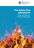 Fire Safety Risk Assessment. Small and Medium Places of Assembly