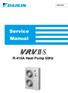 SiBE39-402A. Service Manual. R-410A Heat Pump 50Hz