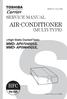 AIR-CONDITIONER SERVICE MANUAL (MULTI TYPE) R410A PRINTED IN JAPAN, Aug., 2015 ToMo. <High Static Ducted Type> MMD- AP0724H2UL MMD- AP0964H2UL
