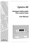 Syncro AS. Analogue Addressable Fire Control Panel. User Manual