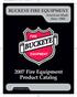 2007 Fire Equipment Product Catalog