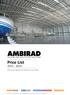 AMBIRAD AMBIRAD AIRBLOC NORDAIRNICHE BENSON. HEATI NG AND VENTILATION S OLUTIONS... Price List