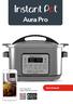 Aura Pro. Download Free Instant Pot Recipe App. User Manual