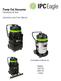 Pump Out Vacuums Polyethylene & Steel