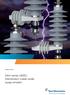 Energy Division. DAH series (IEEE) Distribution metal oxide surge arrester