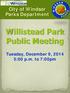 Willistead Park Public Meeting