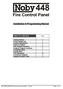 Fire Control Panel. Installation & Programming Manual TABLE OF CONTENTS