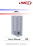 MRAC. Mini Rack Cooler unit. Users Manual. HF61GC0245 MRAC-0-UM-GB_R410A Rev