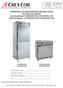 OPERATING and MAINTENANCE INSTRUCTIONS Taco Bell Hot Cabinet Full Size Model: H137S27D1TB & H137S27D1LTB Half Size Model: H137S273D1TB & H137S273D1LTB