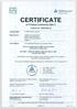 Certificate: _02 / 22 March 2013