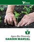 GARDEN MANUAL. Agro-Bio Diversity. October 2015 / Issue 01