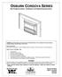 OSBURN CORDOVA SERIES Gas Fireplace Inserts - Installation and Operating Instructions