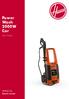 Power Wash 2000W Car. User Guide. HPW2C-ZA hoover.za.com. Version 1.0