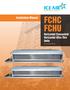 FCHC FCHU. Installation Manual. Horizontal Concealed/ Horizontal Ultra Thin Units. Fan Coil Unit (FCU)