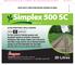 Simplex 500 SC Herbicide